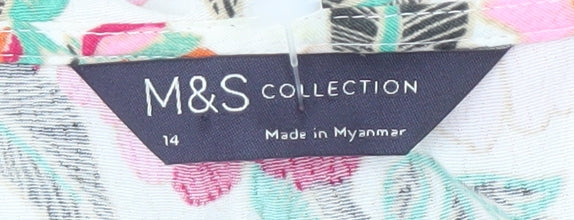 Womens UK Size 14 Marks and Spencer Multicoloured  Blouse