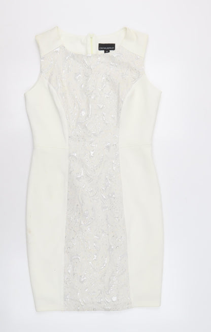 Cynthia Rowley Women's Ivory Sheath Dress Size 10
