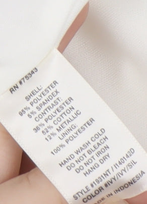 Cynthia Rowley Women's Ivory Sheath Dress Size 10