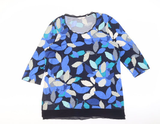 Isle Women's Multicoloured Floral 3/4 Sleeve T-Shirt