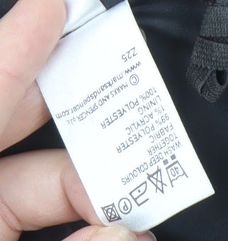 Marks and Spencer Women's Black Trumpet Skirt - Size 10