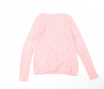 Womens UK Size 12 New Look Pink Pullover Jumper