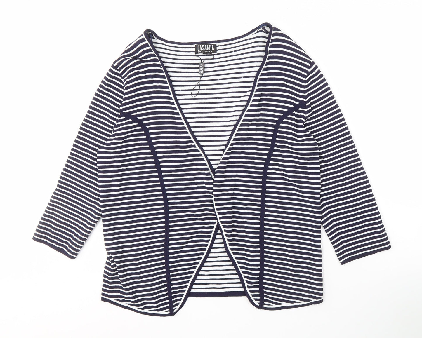Womens UK Size S Casamia Blue Cardigan Jumper