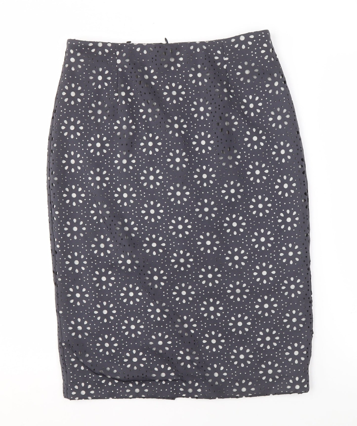 Laurèl Women's Black Polka Dot Pencil Skirt UK 12