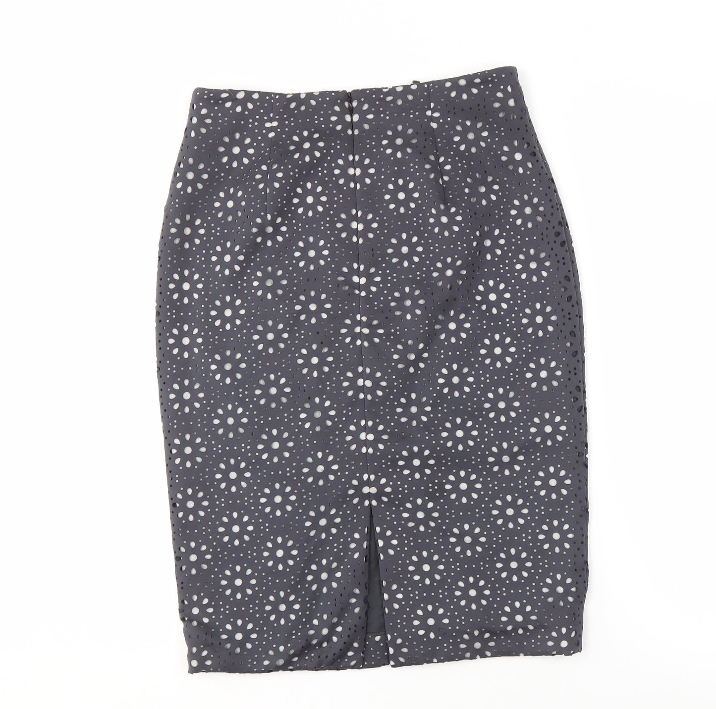 Laurèl Women's Black Polka Dot Pencil Skirt UK 12