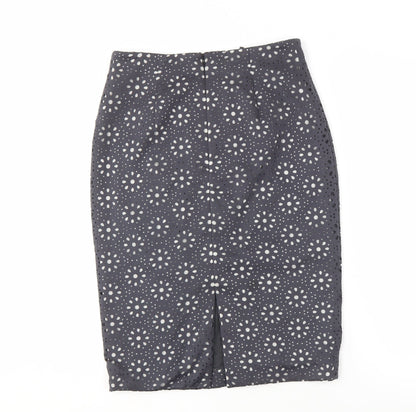 Laurèl Women's Black Polka Dot Pencil Skirt UK 12