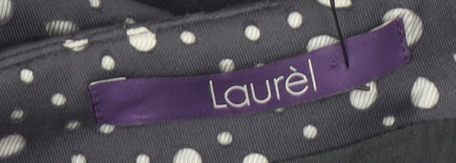 Laurèl Women's Black Polka Dot Pencil Skirt UK 12