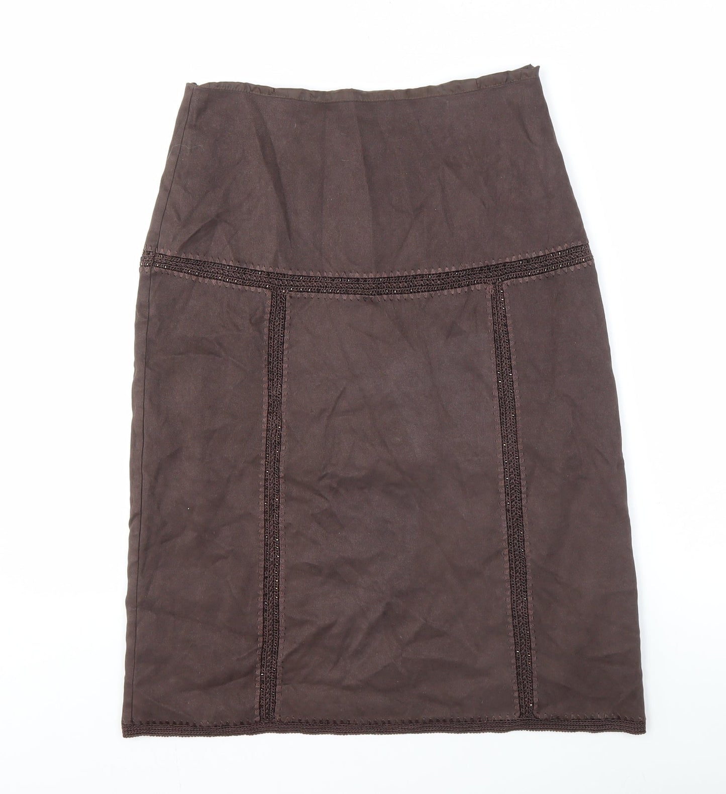 Next Women's Brown Pencil Skirt Size 10