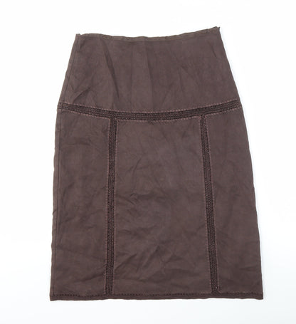 Next Women's Brown Pencil Skirt Size 10