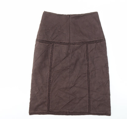 Next Women's Brown Pencil Skirt Size 10