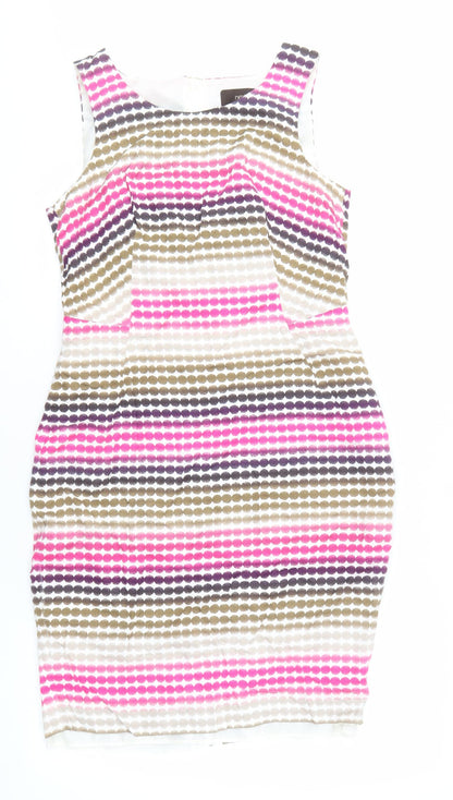 Next Women's Multicoloured Striped Dress Size 12