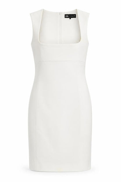 Zara Women’s White Sleeveless Short Dress