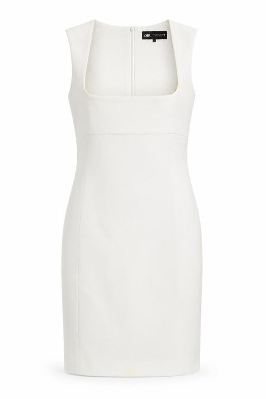 Zara Women’s White Sleeveless Short Dress