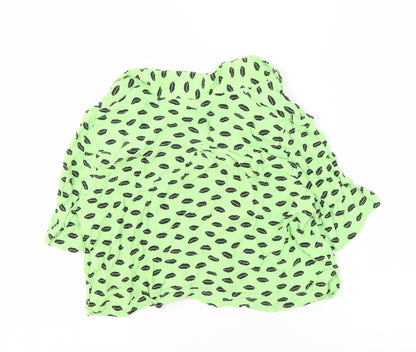 Womens UK Size S Zara Green  Blouse