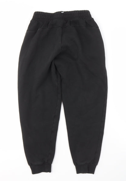 Puma Boys Black Jogger Trousers, Size 146 - Ideal for Comfort