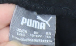 Puma Boys Black Jogger Trousers, Size 146 - Ideal for Comfort