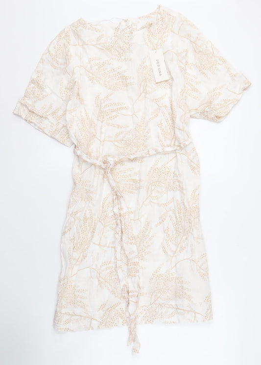 Per Una Women's Ivory Floral Wrap Dress, Size 12