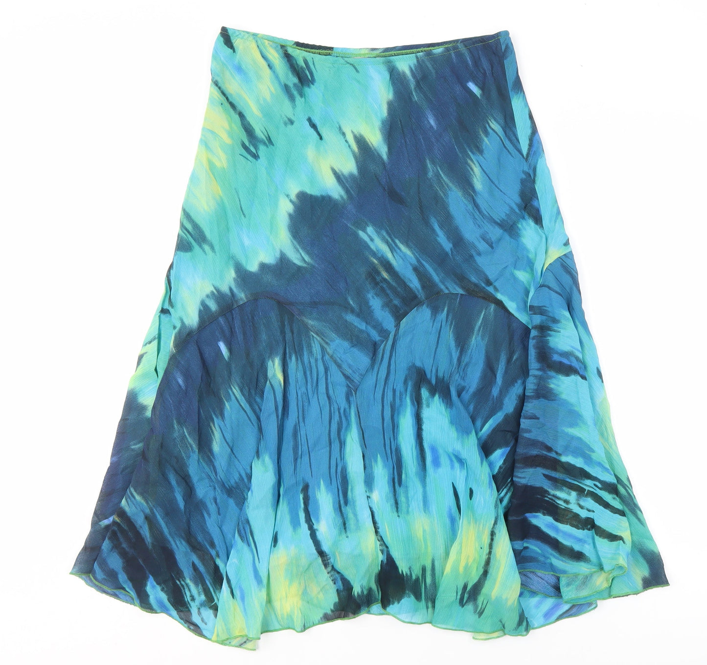 Marks and Spencer Women's Blue Cotton Skirt Size 12