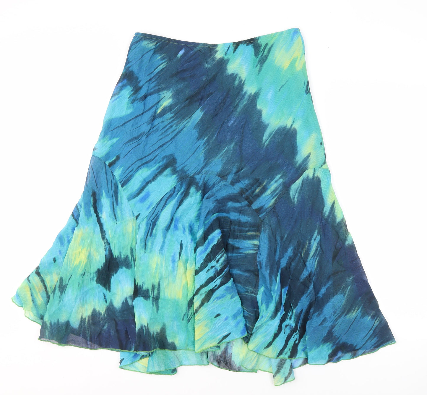 Marks and Spencer Women's Blue Cotton Skirt Size 12