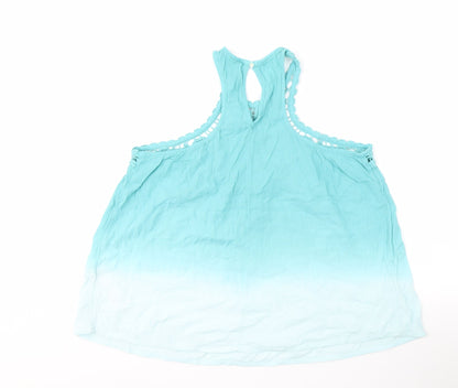 Womens UK Size L Hollister Blue  Tank