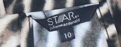 Star by Julien Macdonald Women's Multicoloured Animal Print Beaded Dress