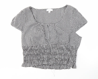 Womens UK Size 18 Topshop Black  Blouse