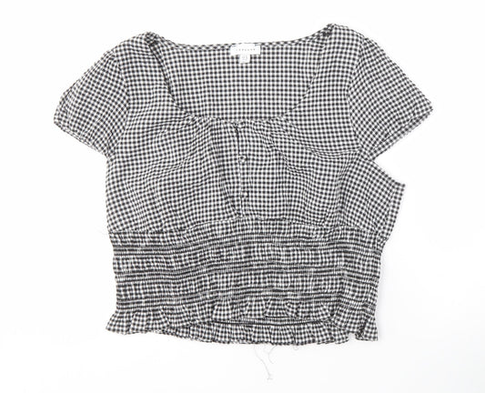 Womens UK Size 18 Topshop Black  Blouse