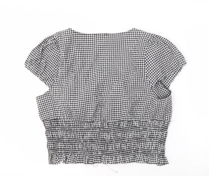 Womens UK Size 18 Topshop Black  Blouse