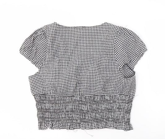 Womens UK Size 18 Topshop Black  Blouse