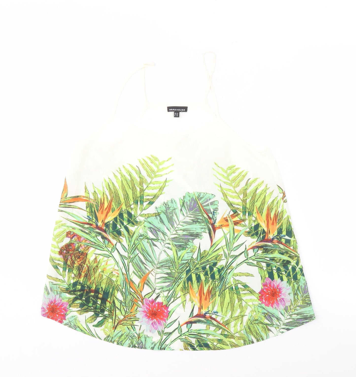 Womens UK Size 10 Warehouse Multicoloured Camisole Tank
