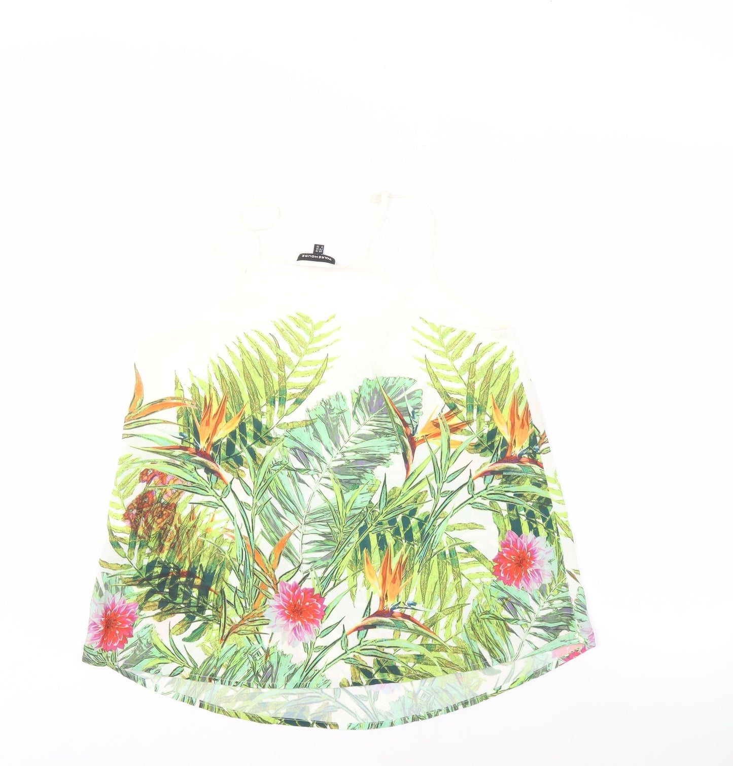 Womens UK Size 10 Warehouse Multicoloured Camisole Tank