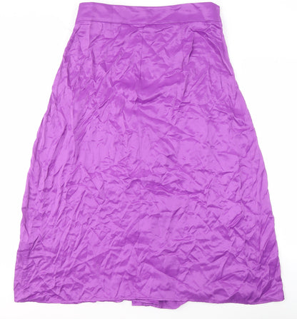 Zara Women’s Purple Pleated Long Skirt XL