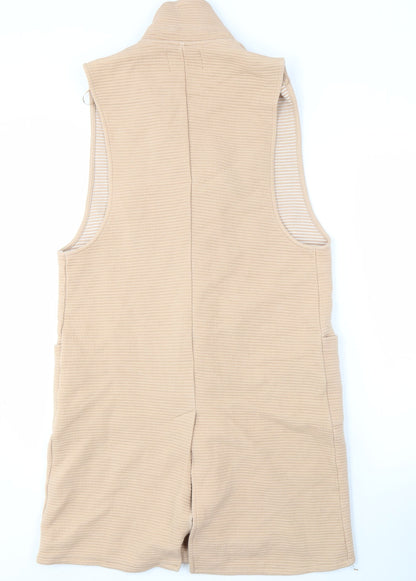 Womens UK Size 12 River Island Beige Gilet