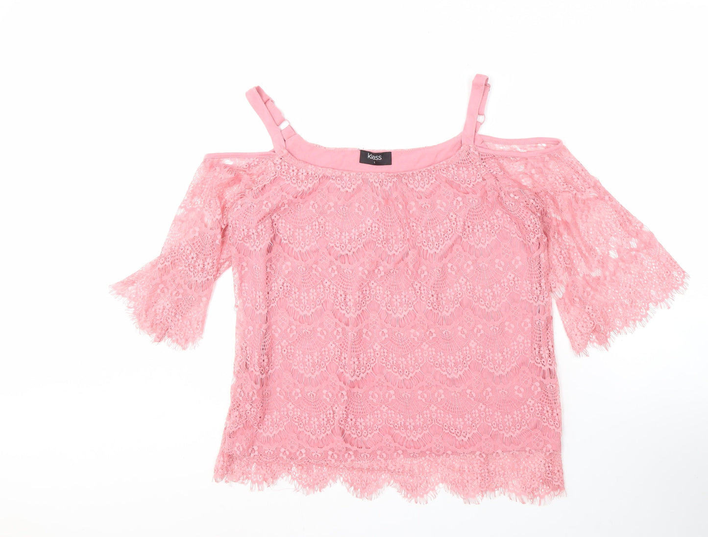Womens UK Size L Klass Pink Camisole Blouse