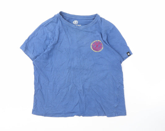 Unisex Adults UK Size 12 Element Blue  T-Shirt