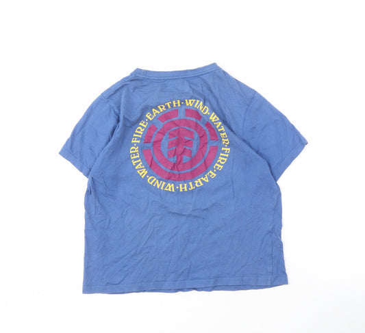 Unisex Adults UK Size 12 Element Blue  T-Shirt