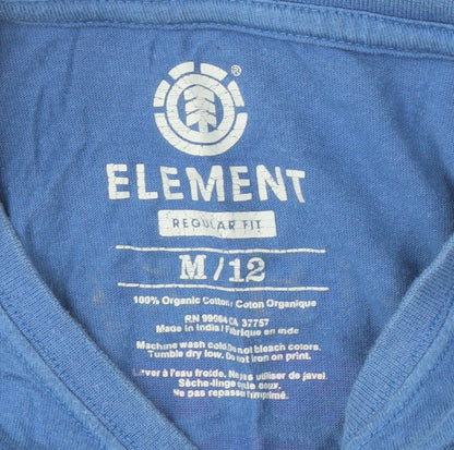Unisex Adults UK Size 12 Element Blue  T-Shirt
