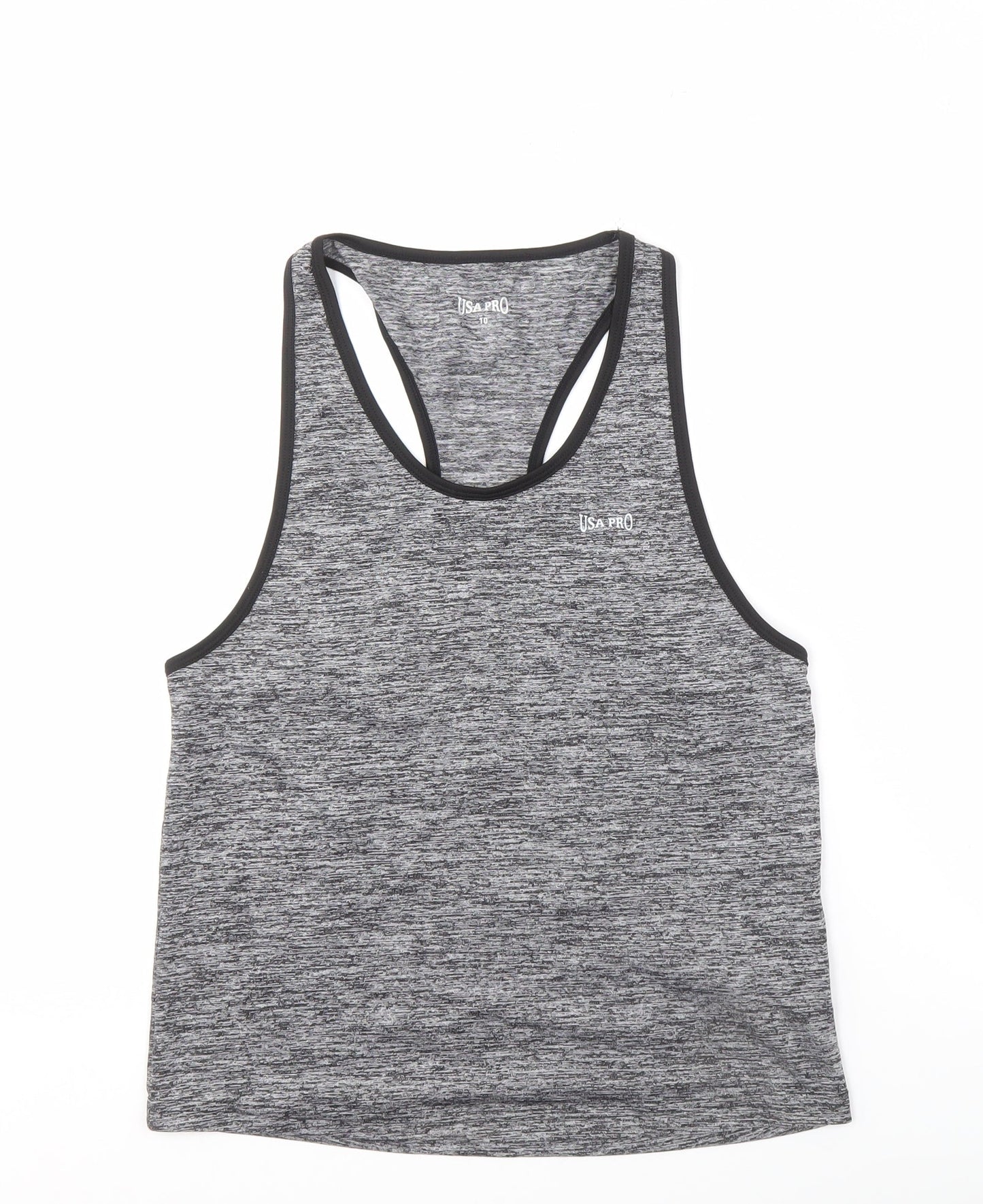 USA Pro Women's Grey Tank Top Size 10, Gym Essential