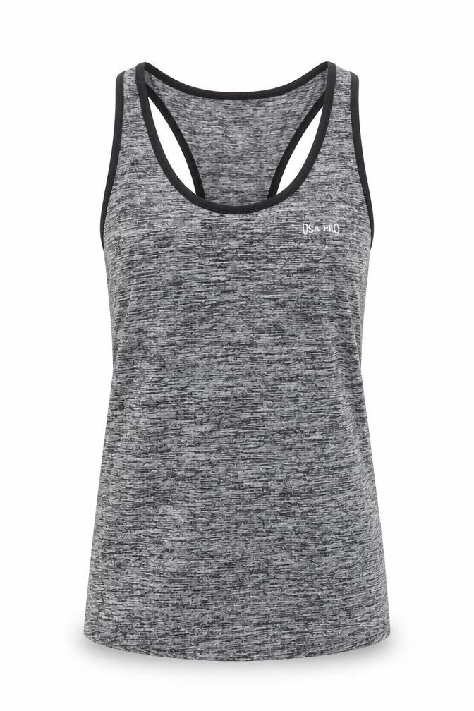 Womens UK Size 10 USA Pro Grey Gym & Training Tank