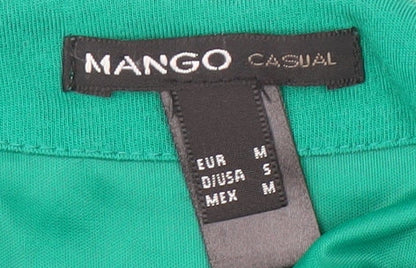 Mango Women's Green 3/4 Sleeve Dress Size 12