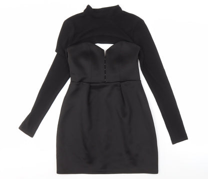 ASOS Women's Black Bodycon Short Dress Size 10