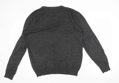 Pierre Cardin Men's Grey 3XL V-Neck Pullover Jumper