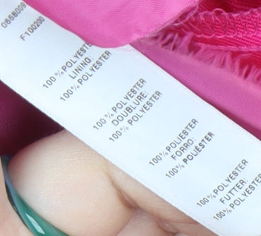 ASOS Women's Pink Skirt, Size 10, Polyester, Zip Closure