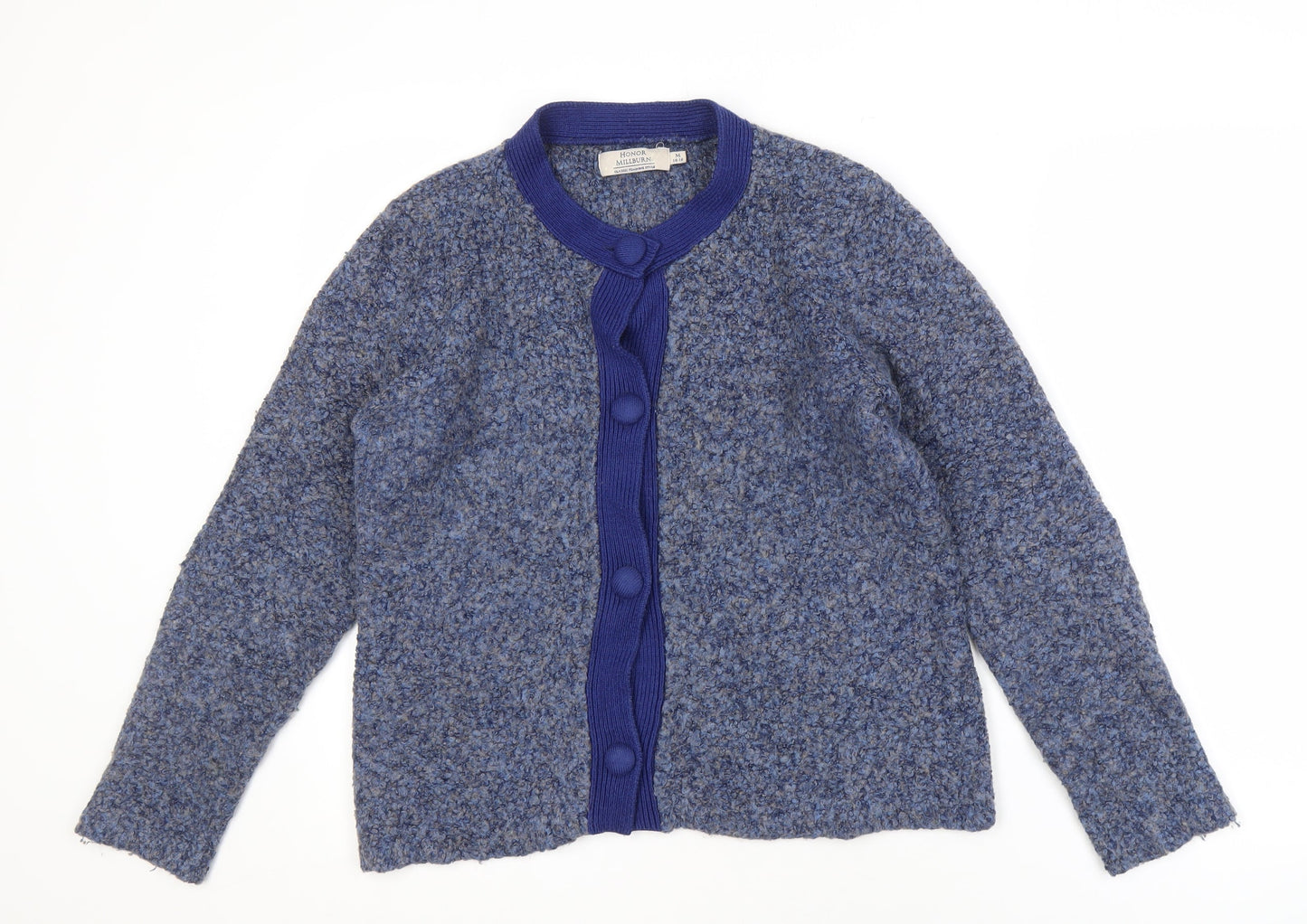 Womens UK Size M Honor Millburn Blue Cardigan Jumper