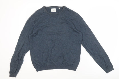 Only & Sons Men's Blue Pullover Jumper Medium