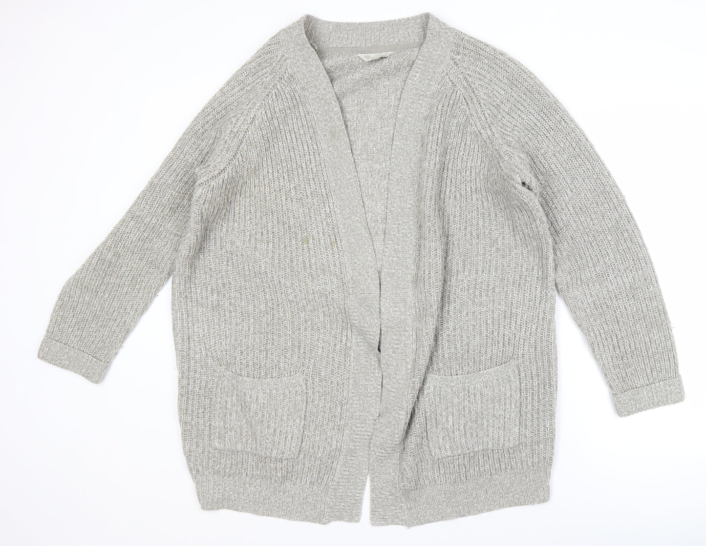 Womens UK Size 18 BHS Grey Cardigan Jumper
