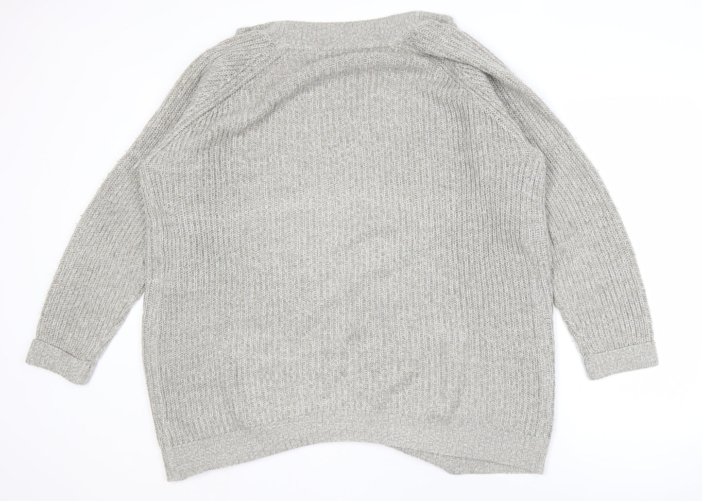 Womens UK Size 18 BHS Grey Cardigan Jumper