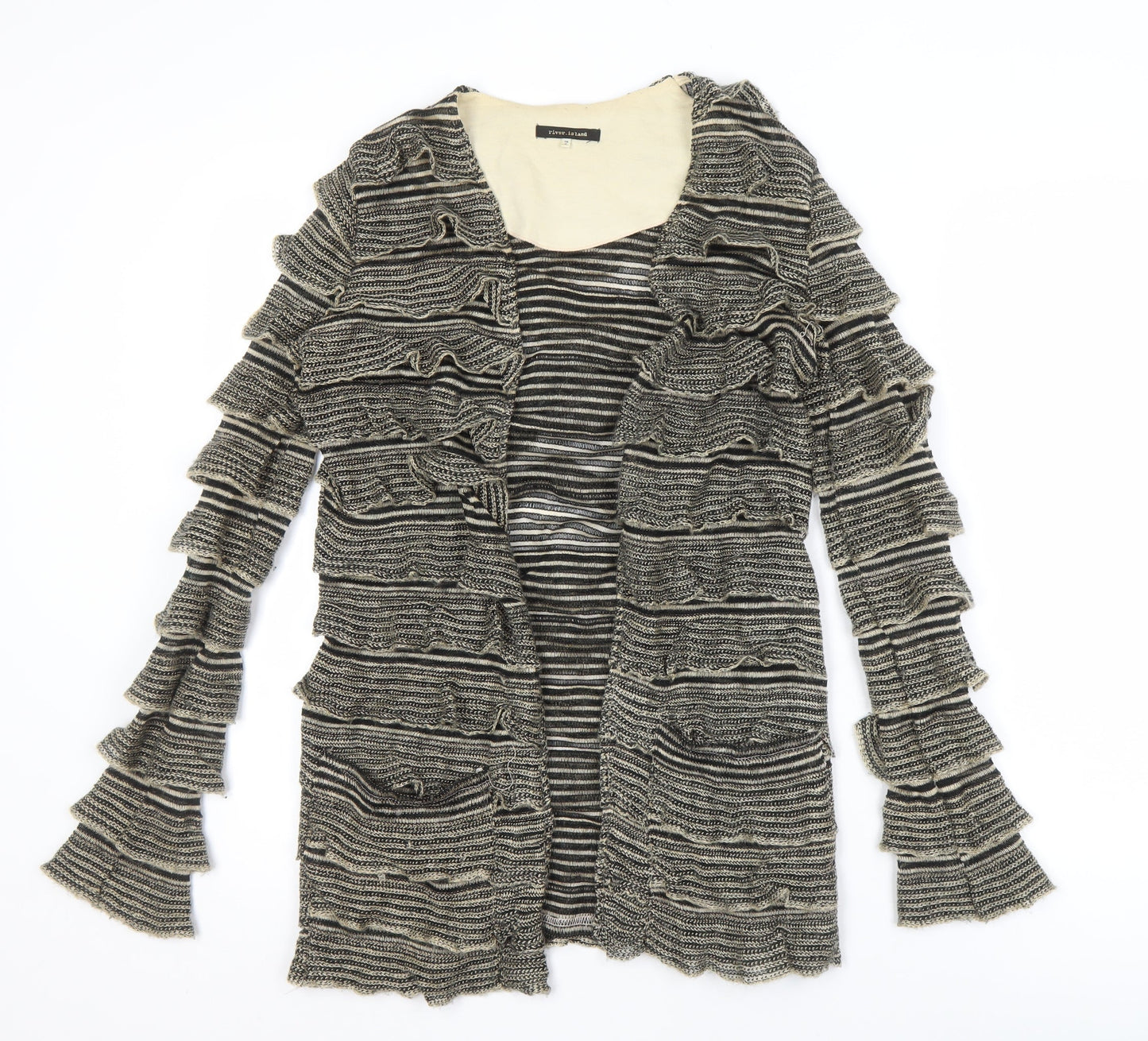 Womens UK Size S River Island Multicoloured Cardigan Jumper