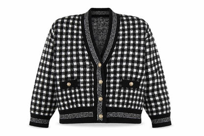 Womens UK Size 12 MNG Black Cardigan Jumper
