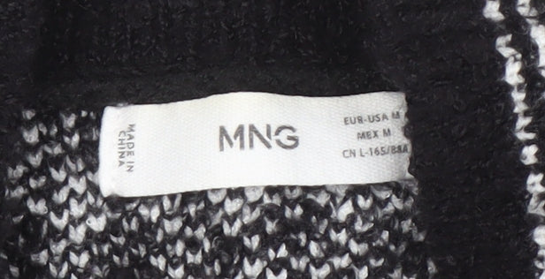 Womens UK Size 12 MNG Black Cardigan Jumper